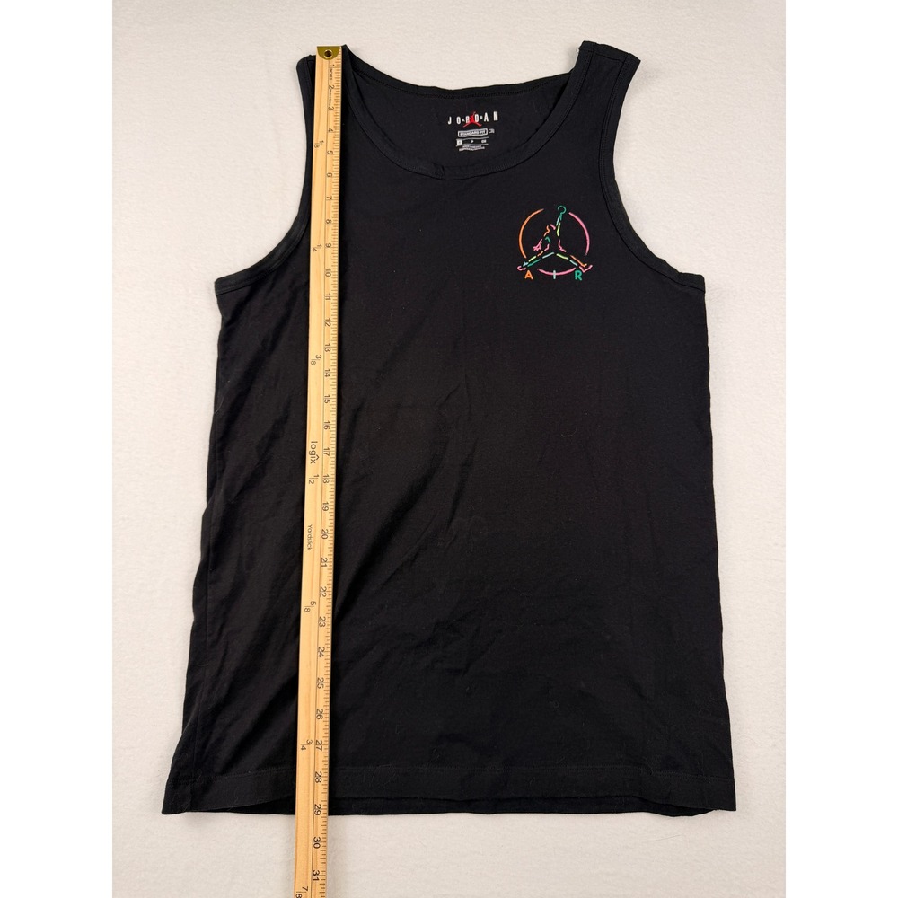 Jordan Mens Jumpman Air Graphic Tank Top Black Neon Logo Small CV3417-010 - Picture 6 of 7